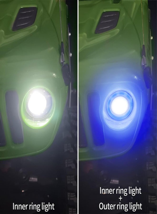 مصابيح أمامية هالو LED من مورلوردي RC Angel & Demon Eyes 2 لسيارة AXIAL SCX6 AXI05000 JLU 1/6 RC Crawler Car Upgrade Part (Blue) - Image 2